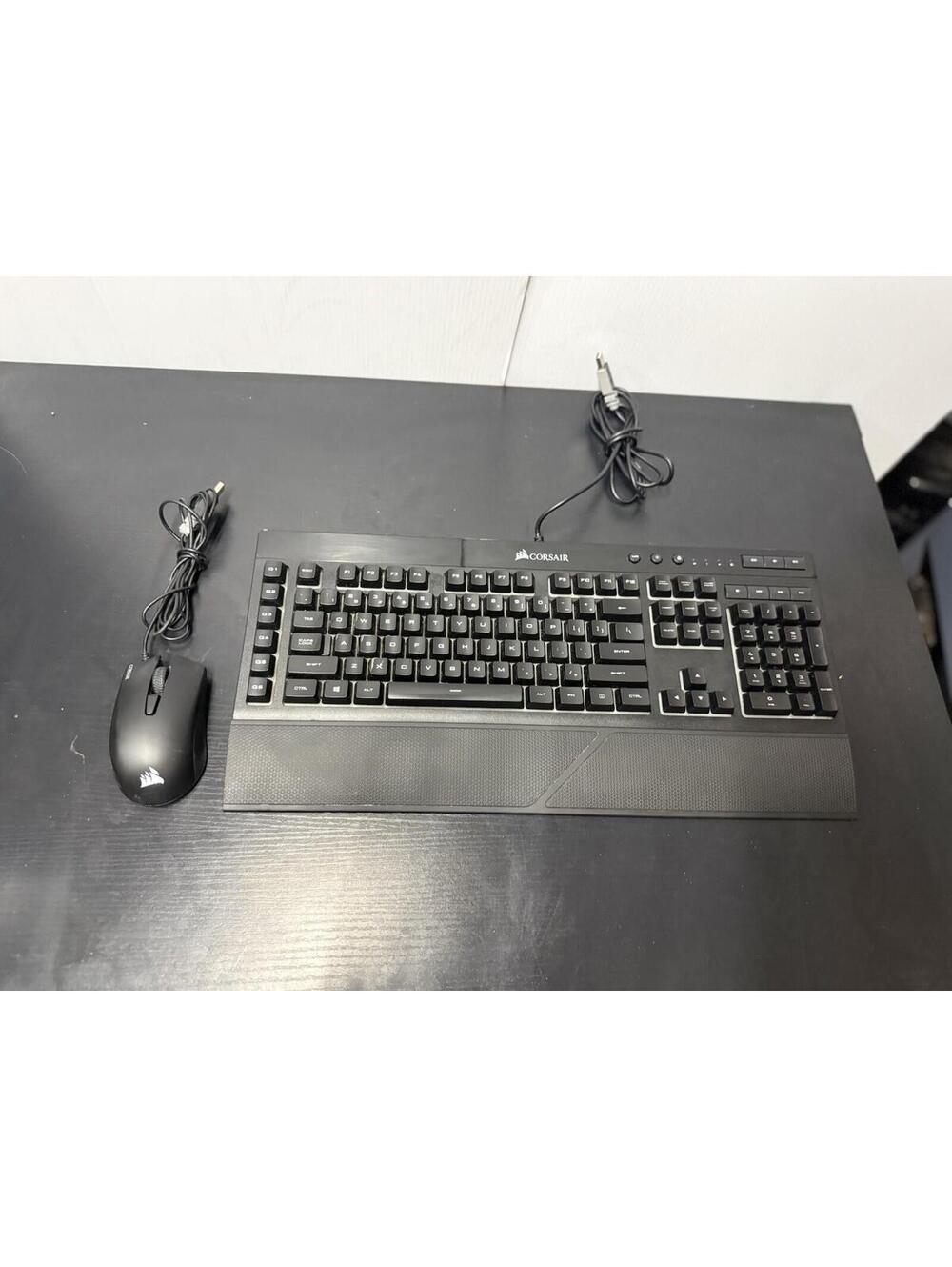 Corsair K55 RGB Gaming Keyboard w/ Wrist Rest + Corsair Mouse Wired Gaming Combo